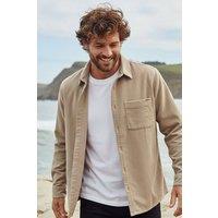 Rapanui Clothing Men's Corduroy Shirt in Tan | Size: XL
