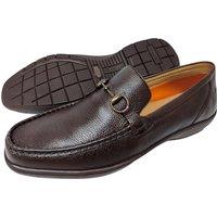LB COMFORT Men's Flexi Leather Shoes in Brown | Size: 8