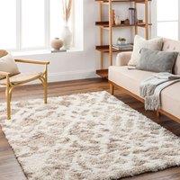 Livabliss Urban Shag-Modern Beige Brown Ivory Cream Soft Plush Pile Living Bedroom Rug | Size: 200 cm x 290 cm