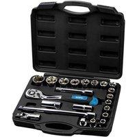 Faithfull 1/2In Socket Set, 22 Piece in Black