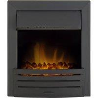 Adam Fires & Fireplaces Eclipse Electric Fire in Black with Remote Control