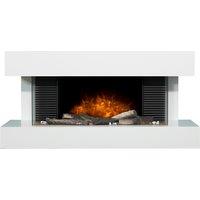 Adam Fires & Fireplaces Manola XL Wall Mounted Electric Suite with Remote in White
