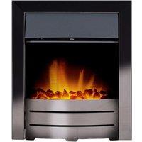Adam Fires & Fireplaces Colorado Electric Fire in Black Nickel