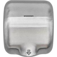 Bremmer Generic Turbo Hand Dryer in Brushed Steel in Silver