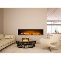 Acantha Fires & Fireplaces Acantha Aspire 125 Fully Inset Media Wall Electric Fire in Black