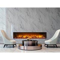 Acantha Fires & Fireplaces Acantha Aspire 150 Fully Inset Media Wall Electric Fire in Black