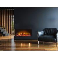 Acantha Fires & Fireplaces Acantha Aspire 75 Corner View Media Wall Electric fire in Black