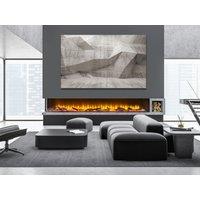 Acantha Fires & Fireplaces Acantha Aspire 200 Corner View Media Wall Electric fire in Black