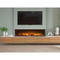 Acantha Fires & Fireplaces Acantha Aspire 125 Panoramic Media Wall Electric Fire in Black