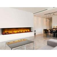 Acantha Fires & Fireplaces Acantha Aspire 200 Panoramic Media Wall Electric Fire in Black