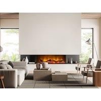 Acantha Fires & Fireplaces Acantha Aspire 100 Panoramic Media Wall Electric Fire in Black