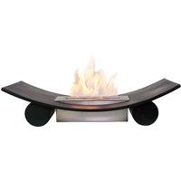 Adam Fires & Fireplaces Calda Freestanding Bio Ethanol Fire in Black