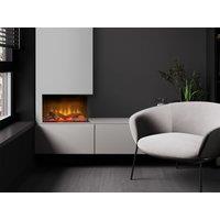 Acantha Fires & Fireplaces Acantha Aspire 50 Corner View Media Wall Electric fire in Black
