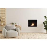Adam Fires & Fireplaces Quatro Bio Ethanol Large Inset Fire in Black