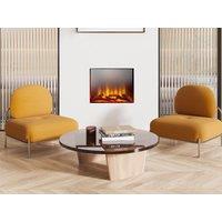 Acantha Fires & Fireplaces Acantha Aspire 50 SQ Fully Inset Media Wall Electric Fire in Black