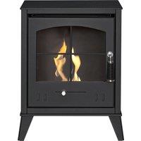 OKO Bio Ethanol Fires S2 Bio Ethanol Stove in Charcoal Grey in Black