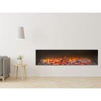 Acantha Fires & Fireplaces Ignis 1500 Fully Inset Media Wall Electric Fire in Black