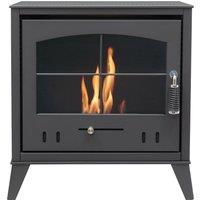 OKO Bio Ethanol Fires S4 Bio Ethanol Stove in Charcoal Grey