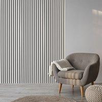 Fuse Acoustic Wall Panels Acoustic Wooden Wall Panel in White Oak, 2.4m x 0.6m in Grey