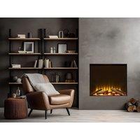 Acantha Fires & Fireplaces Acantha Aspire 70 SQ Fully Inset Media Wall Electric Fire in Black