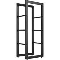 Adam Fires & Fireplaces Adam Stanton Tall Firewood Log Holder in Black