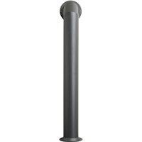 OKO Bio Ethanol Fires OKO Extra Tall Angled Decorative Metal Stove Pipe in Charcoal Grey in Dark Grey