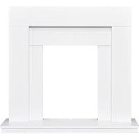 Adam Fires & Fireplaces Adam Malmo Fireplace in White, 39 Inch in White