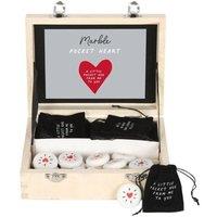 KDMD Box of 24 Pocket Hug Sentiment Stones in White