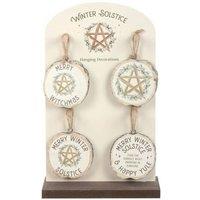 KDMD Set of 16 Winter Solstice Decorations on Display in Peach