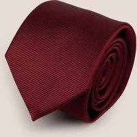 Oswin Hyde Men's Bordo Ribbed Tie in Burgundy