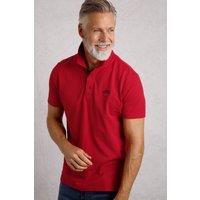 Weird Fish Men's Miles Pique Polo Shirt in Red | Size: 2XL