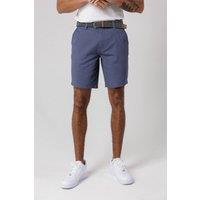 Tokyo Laundry Men's Cotton Twill Peached Shorts in Mid Blue | Size: Large