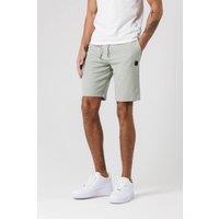 Tokyo Laundry Men's Jogger Shorts with Logo Badge & Drawstrings in Light Green | Size: Large