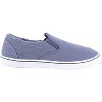ABSOLUTE FOOTWEAR Men's Mens Lightweight Summer Canvas Slip On Trainers Pumps with Twin Gusset in Blue | Size: 9