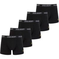 Lyle & Scott Men's Miller 5 Pack Underwear Black | Size: XL