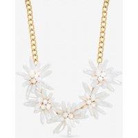 Mood Women's Statement Pearl Floral Necklace in Cream