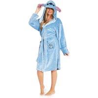 Disney Women's Stitch Dressing Gown in Blue | Size: Medium