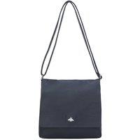 Fontanella Fashion Women's Blanchett Minimalist Flap Bee Badge PU Leather Crossbody Shoulder Bag in Navy