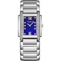STHRLING Original Women's Stuhrling Serafine 4089 36mm Quartz MOP Dial Crystal Watch in Blue