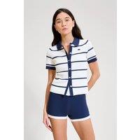 Ellesse Women's Framura Polo Shirt in Off-White | Size: 6