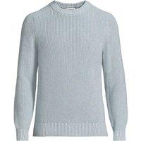 Lands' End Men's Marled Crew Neck Drifter Jumper in Blue | Size: Medium
