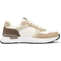 Clarks Men's Brayford Run Sand Combination Trainers in Beige | Size: 8-Standard Fit