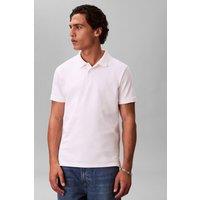 Calvin Klein Men's Slim Refined Pique Polo Bright White | Size: Large