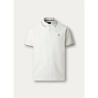 Hackett Men's Heritage H Tipped Polo Off-White | Size: Medium