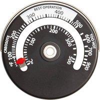 St Helens Magnetic Stove/Fireplace Thermometer in Black