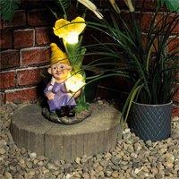 St Helens Female Gnome under light up Lilly