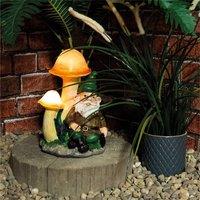 St Helens Male Gnome under light up mushroom