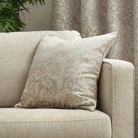 Wylder Nature Bali Botanical Jacquard Cushion in Natural | Size: 50 cm x 50 cm