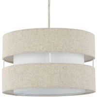 First Choice Lighting Benni - Natural Linen 26cm Pendant Shade