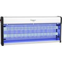 Xterminate UV LED Wall Mounted Fly Zapper Killer Unit 40w in Silver